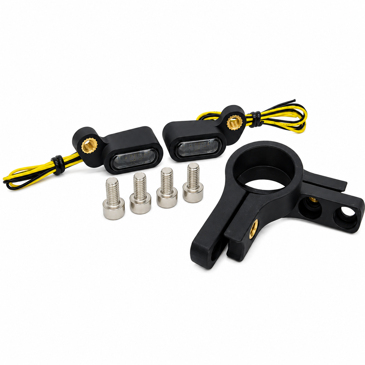 GEN 2 Led universal Lenkerblinker, schwarz + getönt, E-geprüft, 12V Blinker vorne