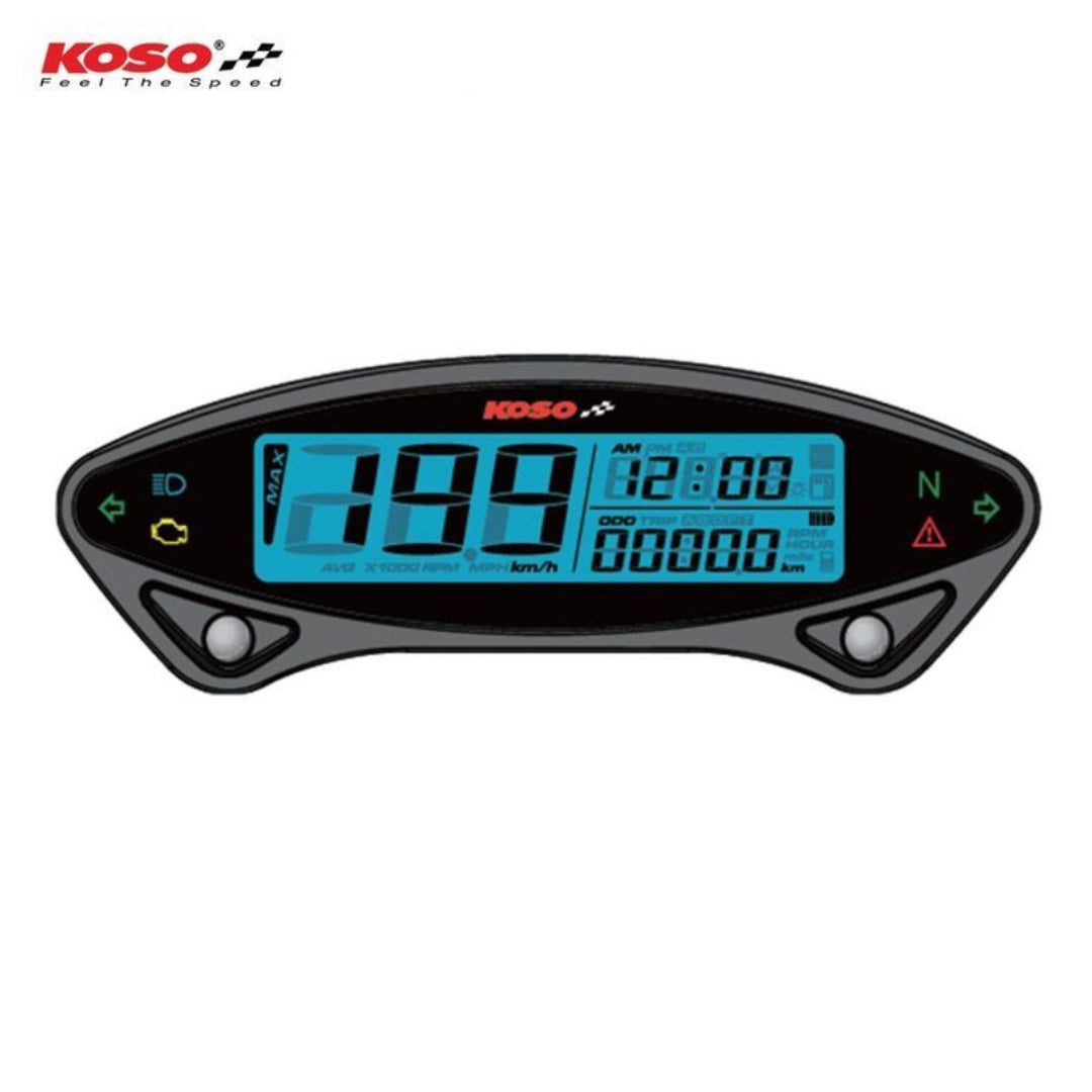 KOSO Tacho DB EX-02 digital mit ABE – schwarz