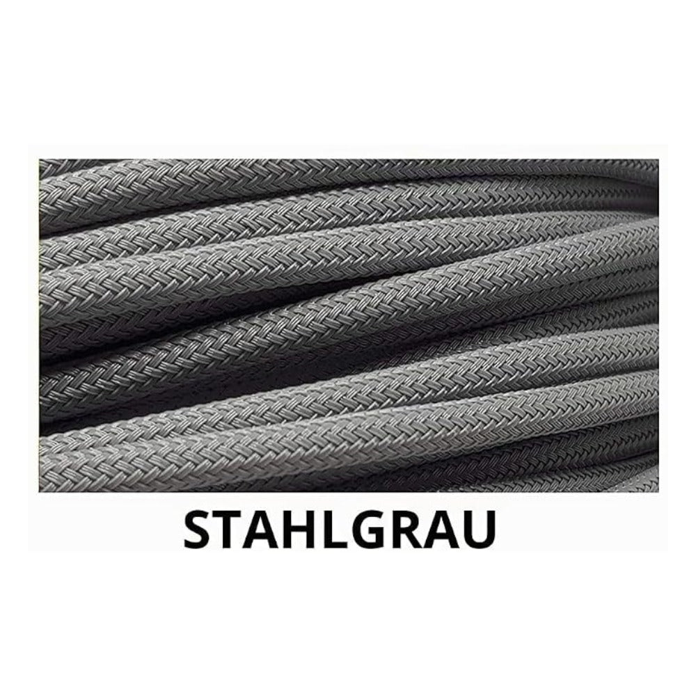 Geflechtschlauch Stahlgrau