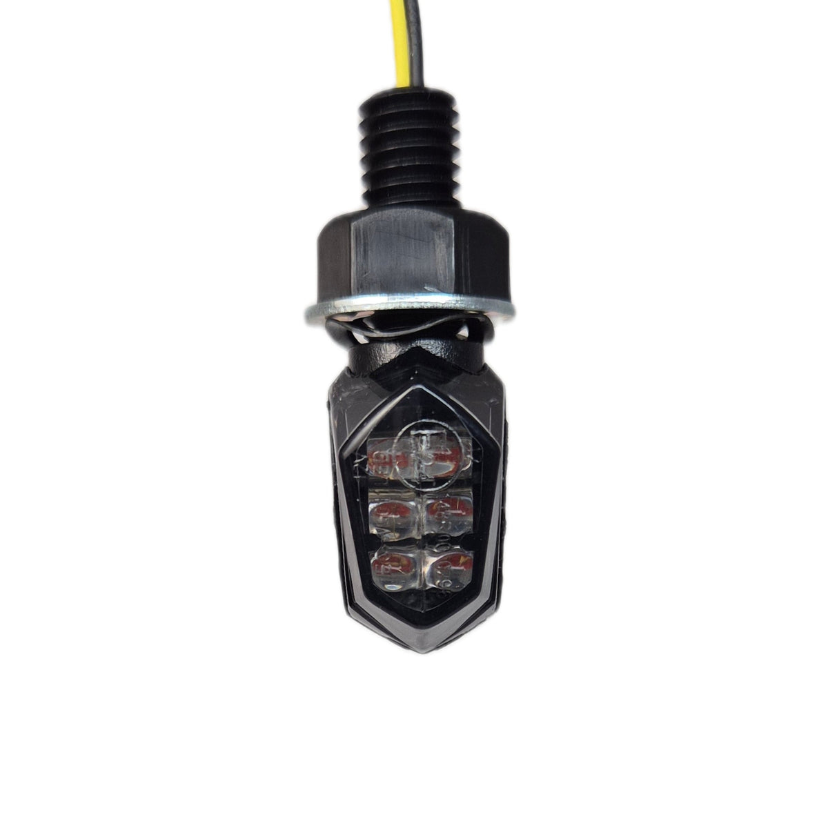 2x Tiny LED Indicator, universal schwarz + getönt, E-geprüft, 12V Blinker, Vorn & Hinten