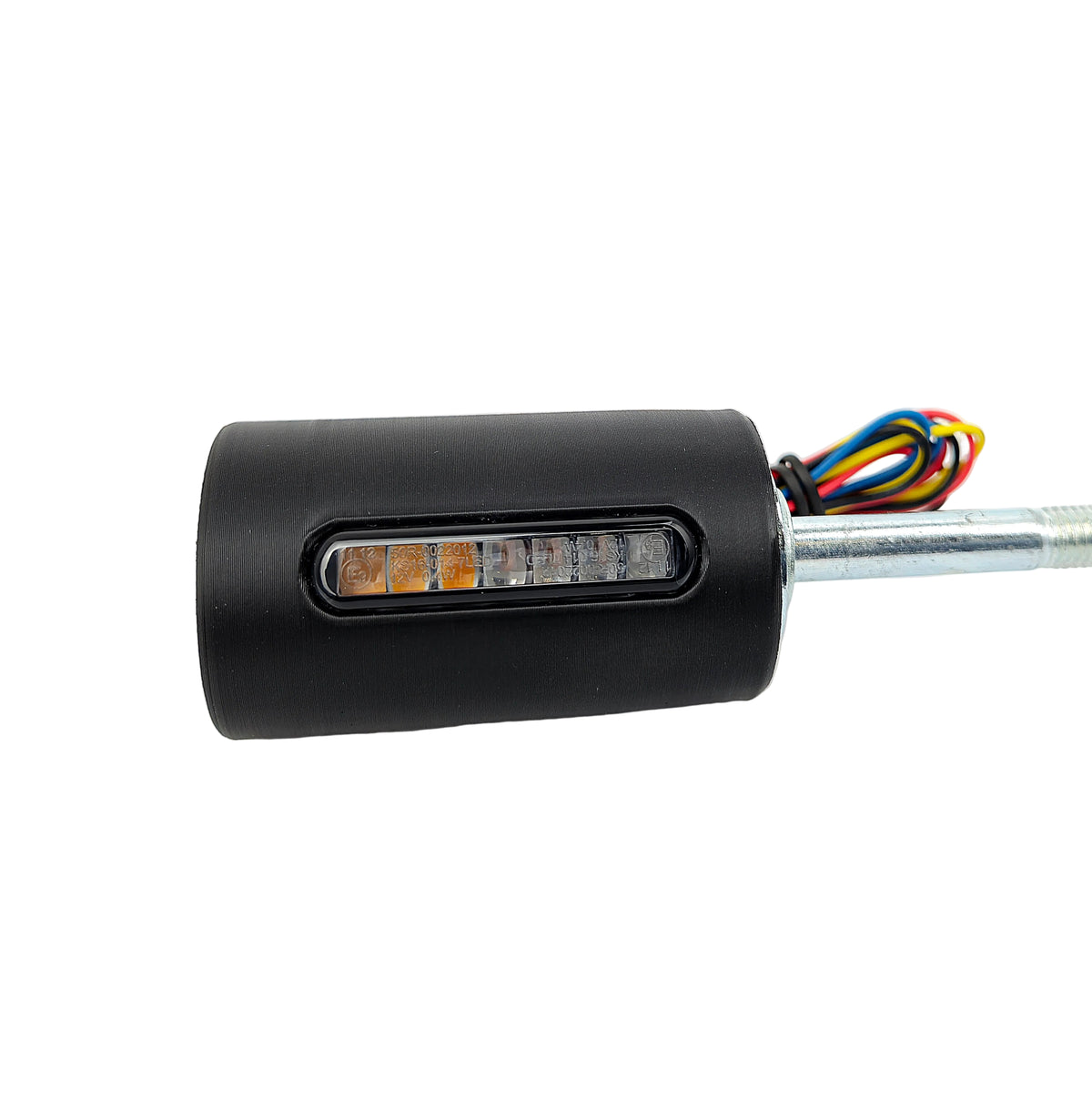 2x 4in1 LED Sturzpads, schwarz + getönt, 12V Moped Blinker hinten