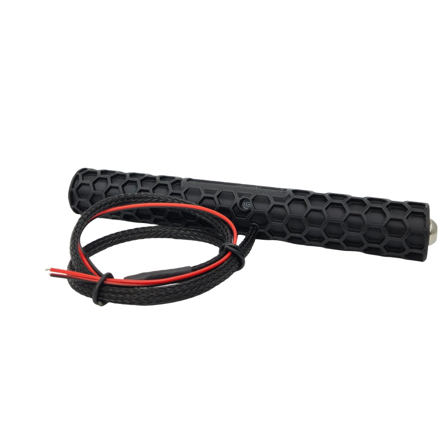 Aufbockstrebe mit Kennzeichenbeleuchtung, Waben Optik, 12V LED